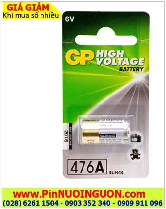 Pin máy ảnh Kỹ thuật số _Pin GP 4LR44,A544,476A Super High Votage Alkaline 6v Batery chính hãng / Vỉ 1viên